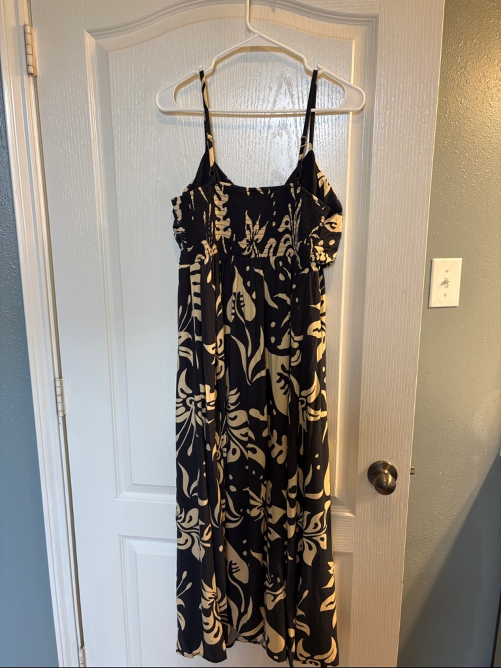 GAP Medium Navy & Cream Floral Maxi Dress - Picture 13 of 16